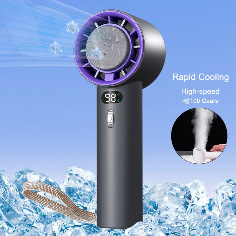 Portable Handheld Turbo Fan Cooling Semiconductor Refrigeration.