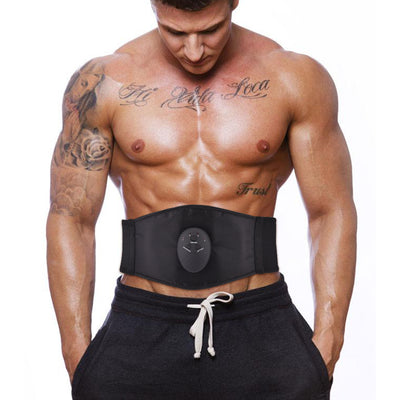 Intelligent Abdominal Apparatus Massage PU Leather Belt Fitness.