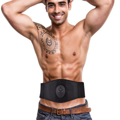 Intelligent Abdominal Apparatus Massage PU Leather Belt Fitness.