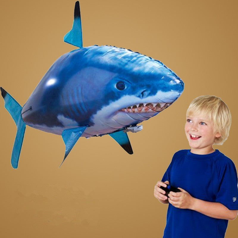 Remote Control Shark Toy Air Swimming Fish Infrared Flying RC Airplanes Balloons.