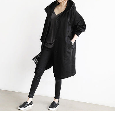 Windbreaker Jacket Loose Button