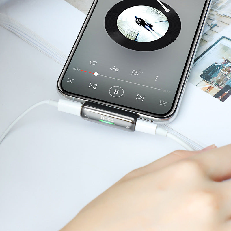 Dual Lightning Digital Audio Converter Adapter.