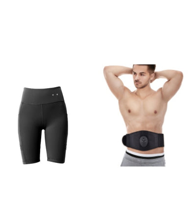 Intelligent Abdominal Apparatus Massage PU Leather Belt Fitness.