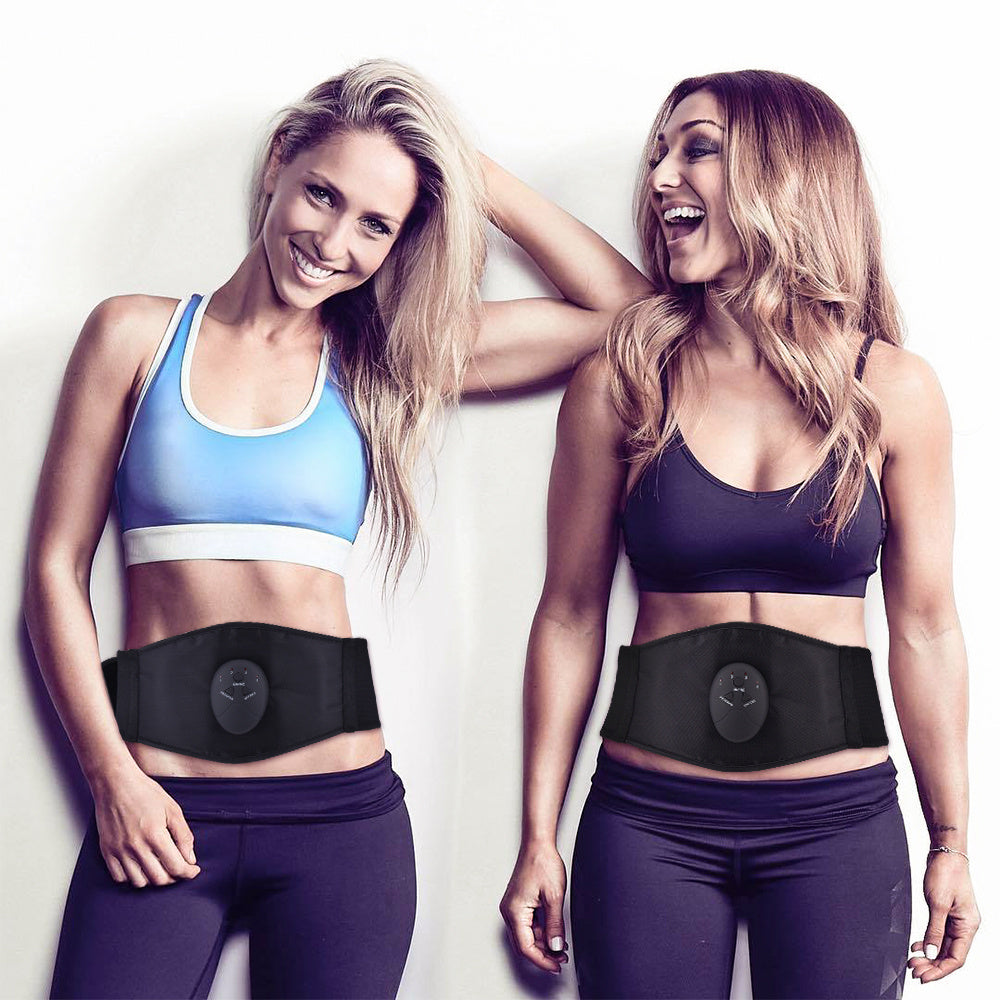 Intelligent Abdominal Apparatus Massage PU Leather Belt Fitness.