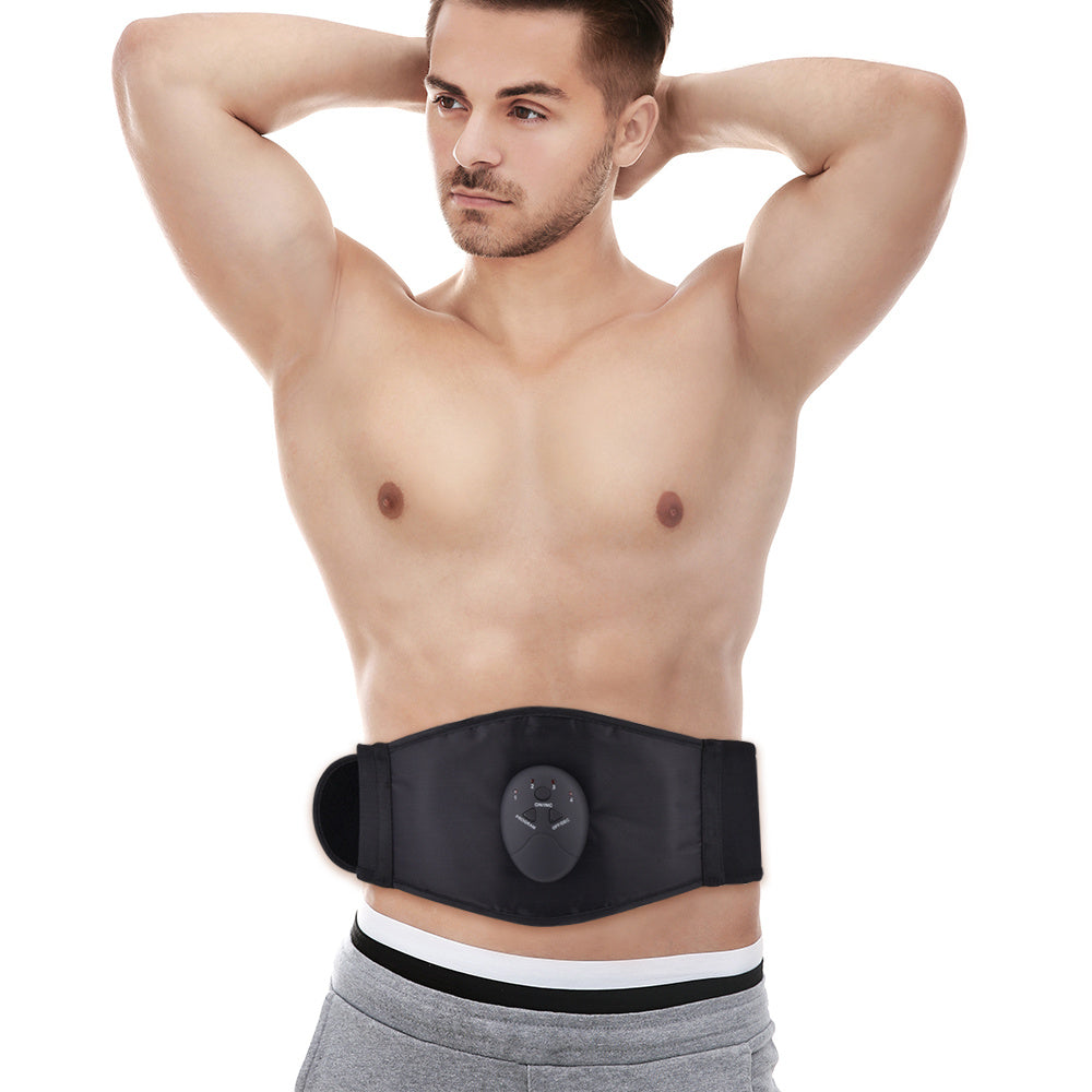 Intelligent Abdominal Apparatus Massage PU Leather Belt Fitness.