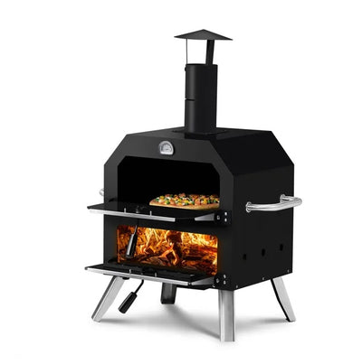 Pizza Oven Wood Maker 2-Layer with Stone.