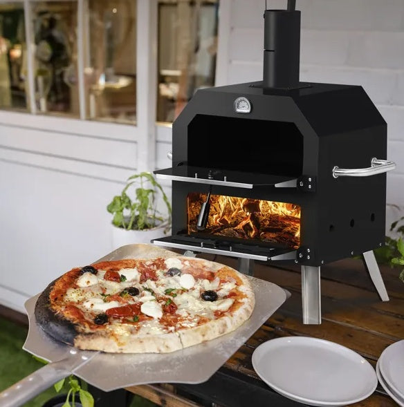 Pizza Oven Wood Maker 2-Layer with Stone.