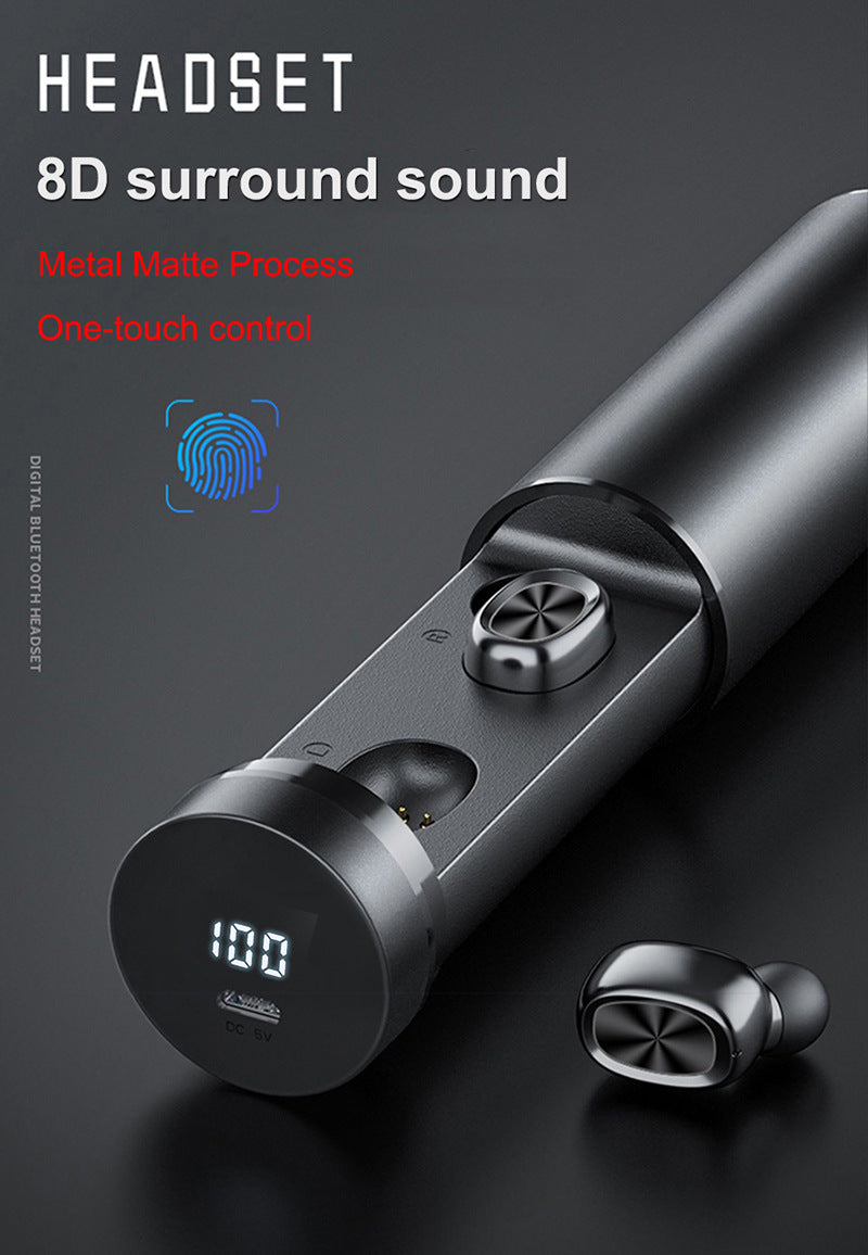 Wireless 8D HIFI Sport MIC Earbuds Gaming Music Headset.