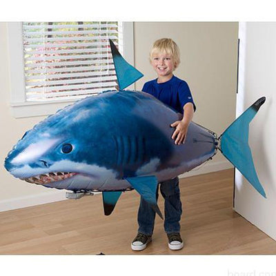 Remote Control Shark Toy Air Swimming Fish Infrared Flying RC Airplanes Balloons.