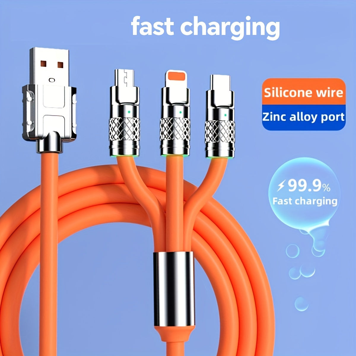 Super-Fast 120W USB Type-C Charger Cable.