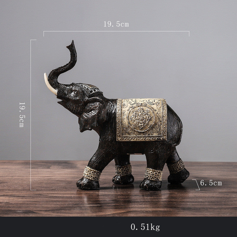 Elephant Resin Decoration Creative Home