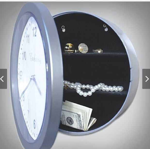 jewelry safe storage clock