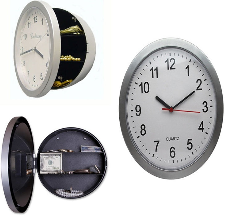 jewelry safe storage clock