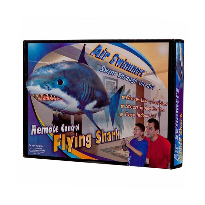 Remote Control Shark Toy Air Swimming Fish Infrared Flying RC Airplanes Balloons.