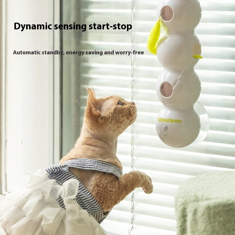 Teasing Cat Toy Automatic Pes Toy With Tail Motion Activated Kitten Rechargeable Smart Interactive Cat Toy