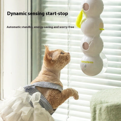 Teasing Cat Toy Automatic Pes Toy With Tail Motion Activated Kitten Rechargeable Smart Interactive Cat Toy