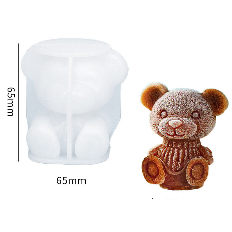 Silicone Mold Bear Shape Ice Cube Maker.