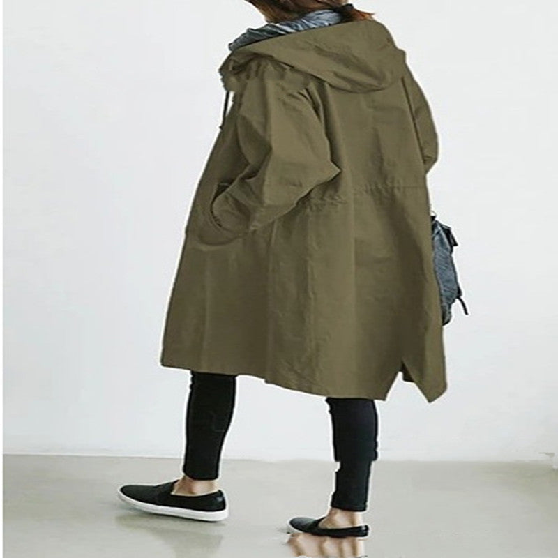 Windbreaker Jacket Loose Button