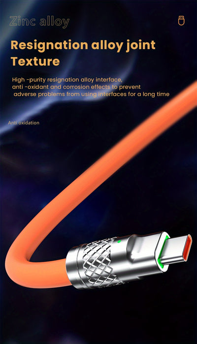 Super-Fast 120W USB Type-C Charger Cable.