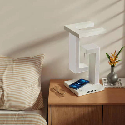 Creative Smartphone Wireless Charging Suspension Table Lamp Balance Floating