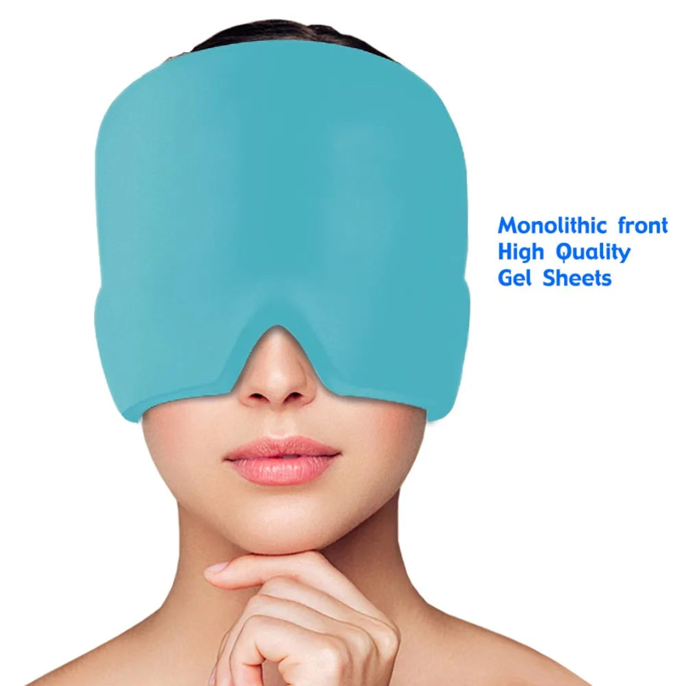 Head Massager Cap Gel Hot Cold Therapy.