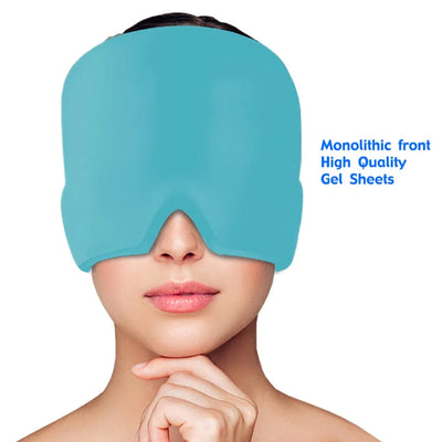 Head Massager Cap Gel Hot Cold Therapy.