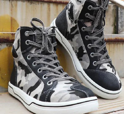 Men's Motorcycle Casual Riding Boots.