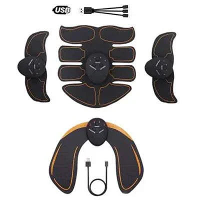 Rechargeable slimming massager muscle stimulator for hip and body toning with USB charging