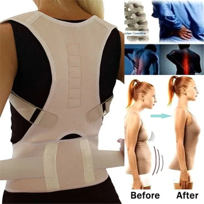 Adjustable Magnetic Posture Back Support Corrector Belt.