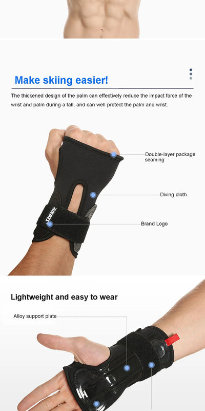 Ski Wrist Support Gear Hand Protection.