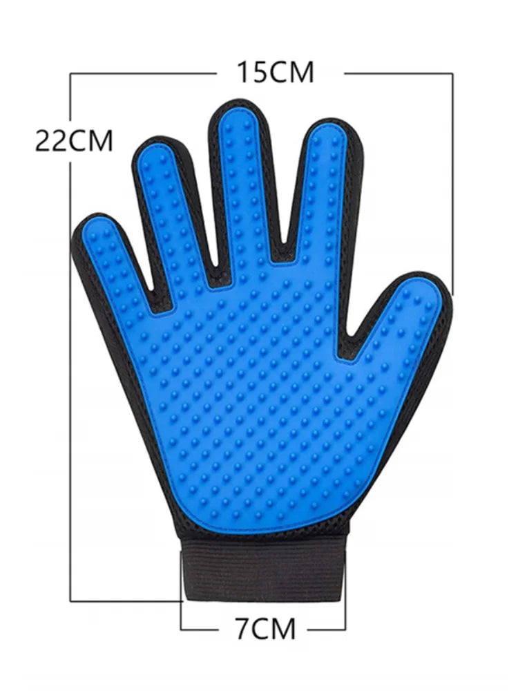 Pet Glove Cat Grooming Glove and Hair Deseeding.