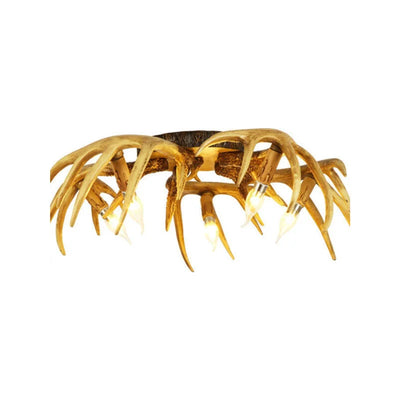 American Retro Creative Antlers Ceiling Lamp.
