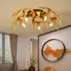 American Retro Creative Antlers Ceiling Lamp.