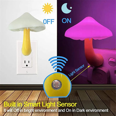 LED Night Lights Mushroom Shape.