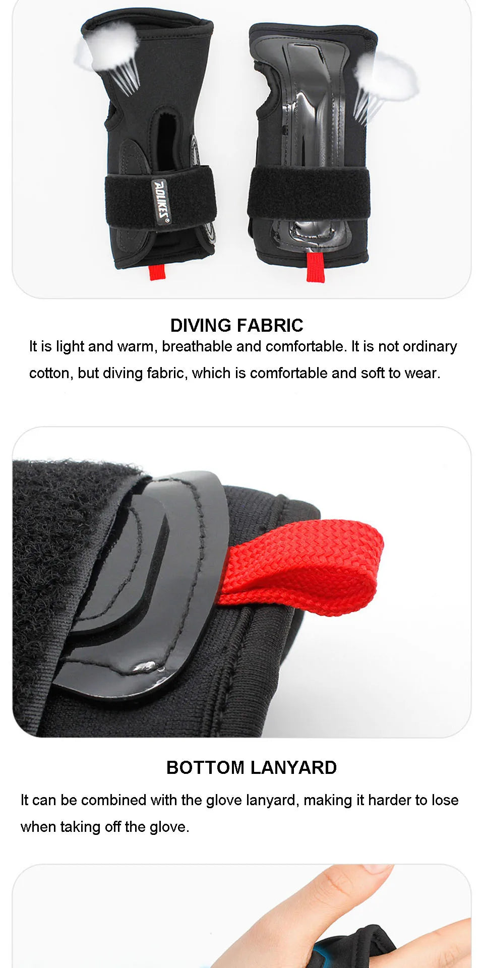 Ski Wrist Support Gear Hand Protection.