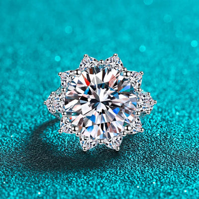 Original 10 Ct Excellent Cut D Wedding Ring.