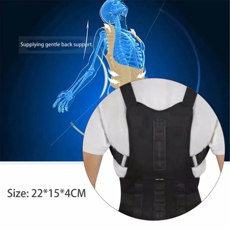 Adjustable Magnetic Posture Back Support Corrector Belt.