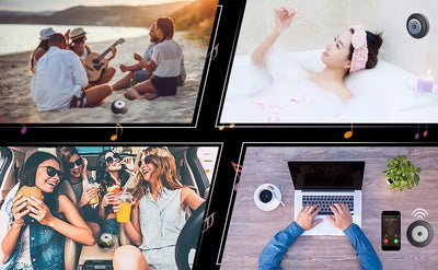 BT Loud Subwoofer Speakers Waterproof Portable.