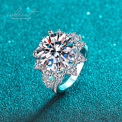 Original 10 Ct Excellent Cut D Wedding Ring.