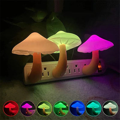 LED Night Lights Mushroom Shape.