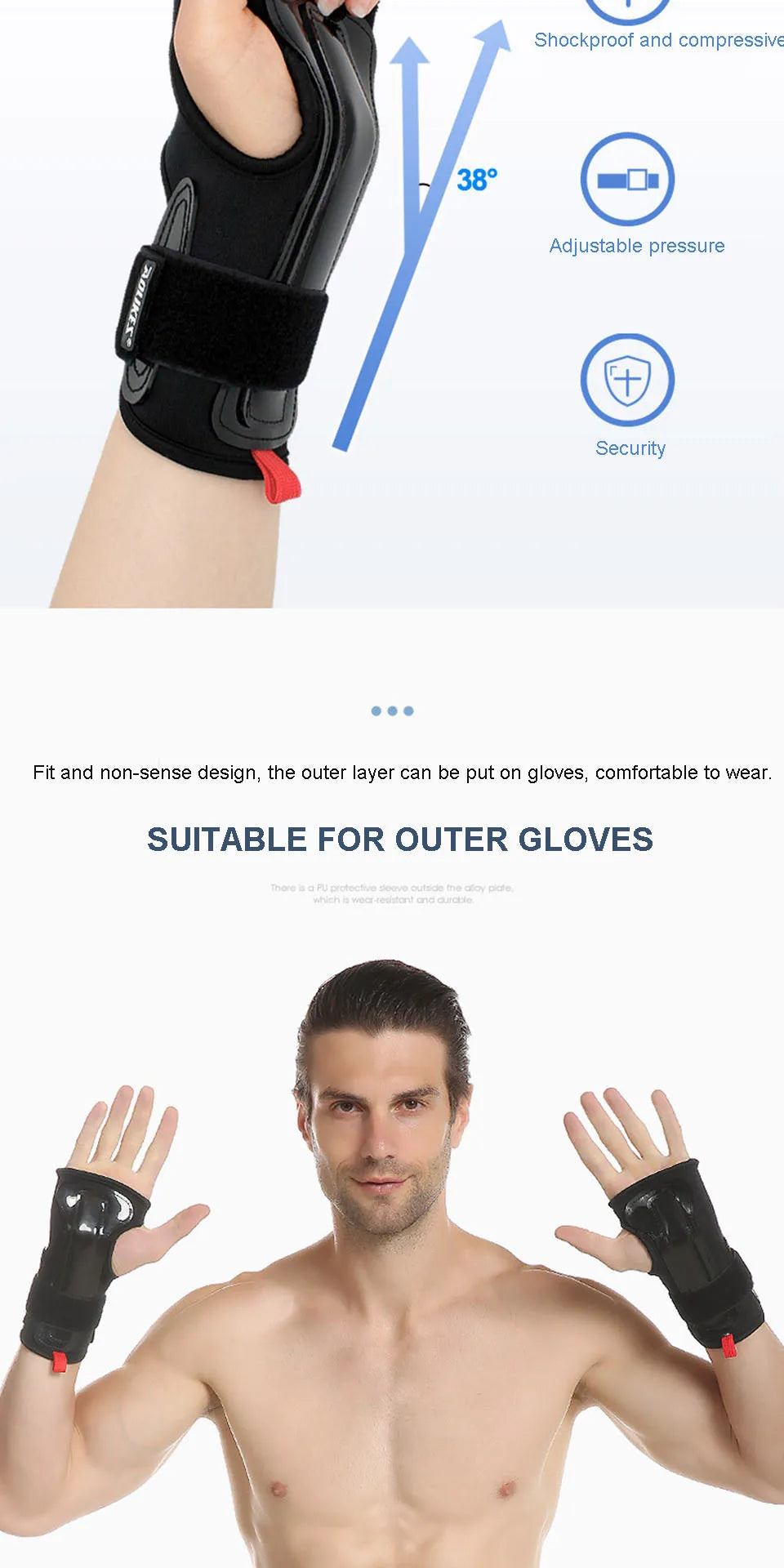 Ski Wrist Support Gear Hand Protection.