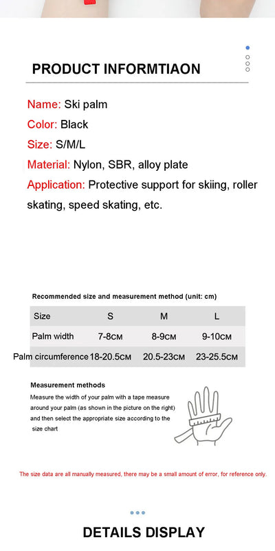 Ski Wrist Support Gear Hand Protection.