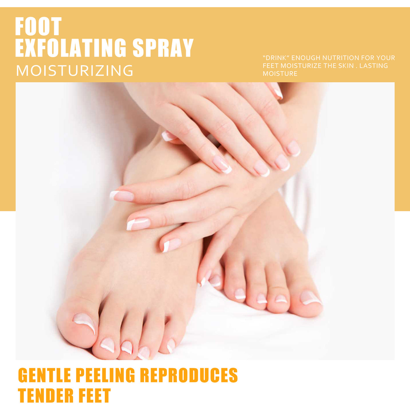 Foot Exfoliating Spray Repair Brightening Anti-Drying.