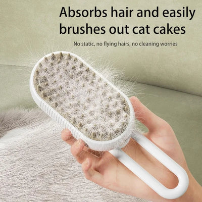 Steamy Dog Brush Electric Spray Cat Hairbrush.