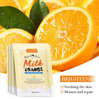 Milk Fruits Facial Masks Vitamin C Avocado.