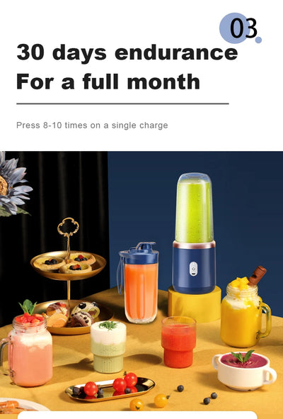 Portable Juicer Cup Smoothie Fruit Blender.