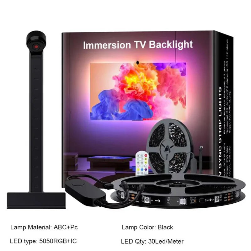 TV Backlight Music Sync Smart Strip Lights.