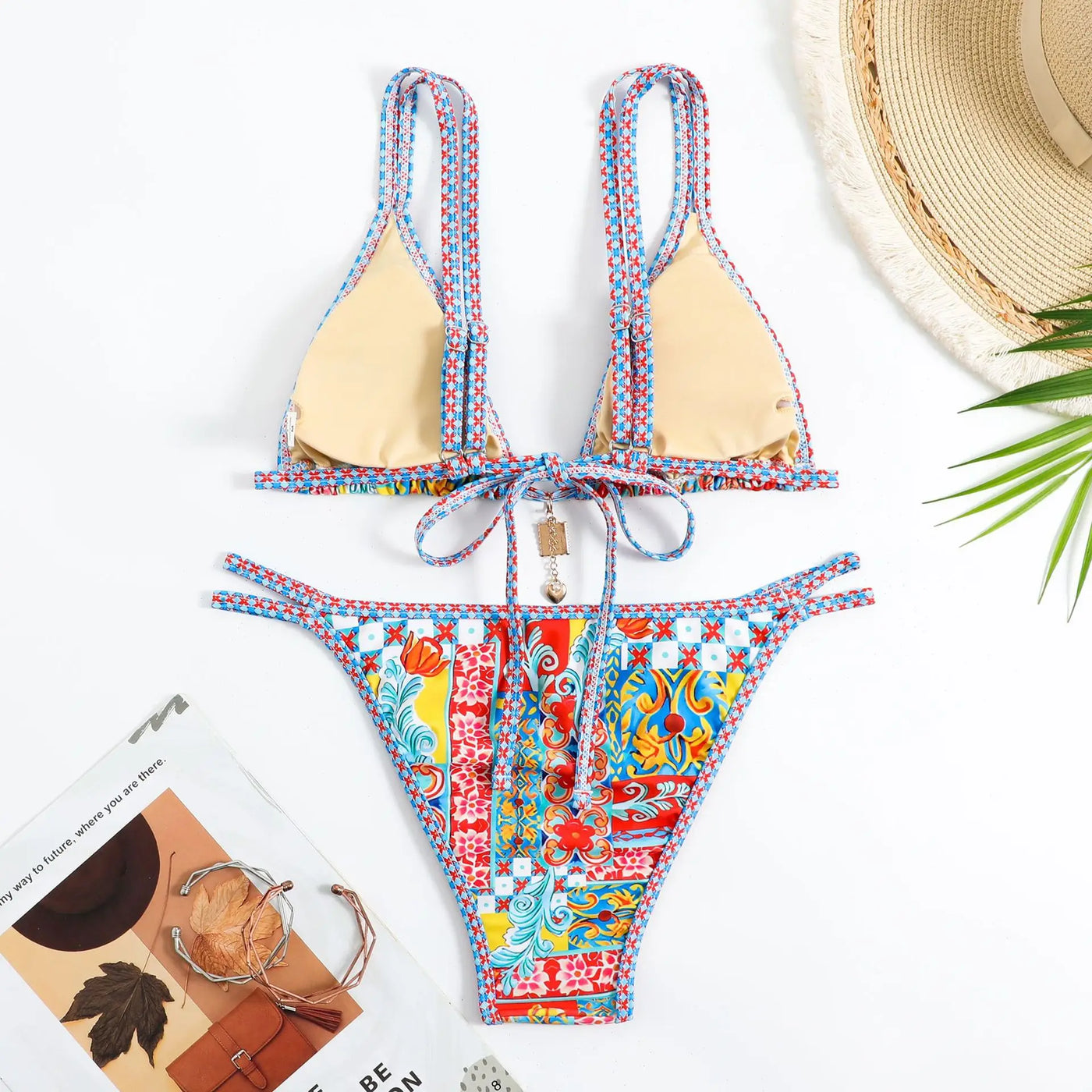 Bikini with Bohemian Print.