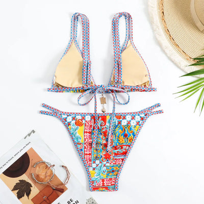 Bikini with Bohemian Print.