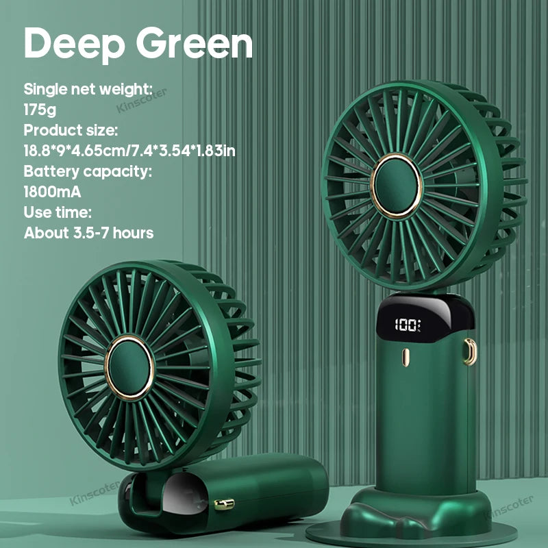 Mini Fan Foldable Portable Neck Hanging.
